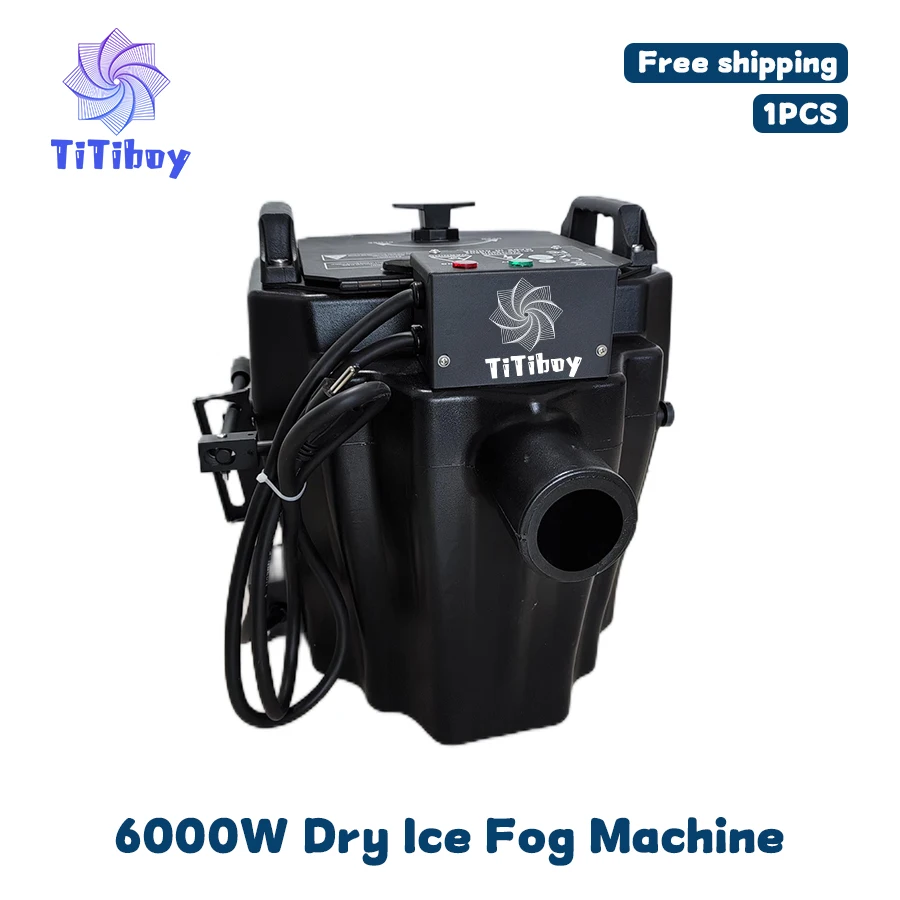 0 Tax 1Pcs Low Lying Smoke Machine Nimbus 6000W Dry Ice Fog Machine For Wedding Stage Party With Pipe And Nozzle