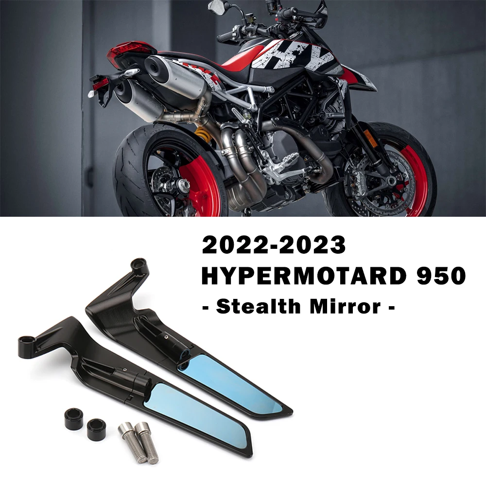 

Hypermotard 950 Motorcycle New Stealth Mirrors for Ducati Hypermotard950 2022-2023 Adjustable Winglet Rearview CNC Aluminum