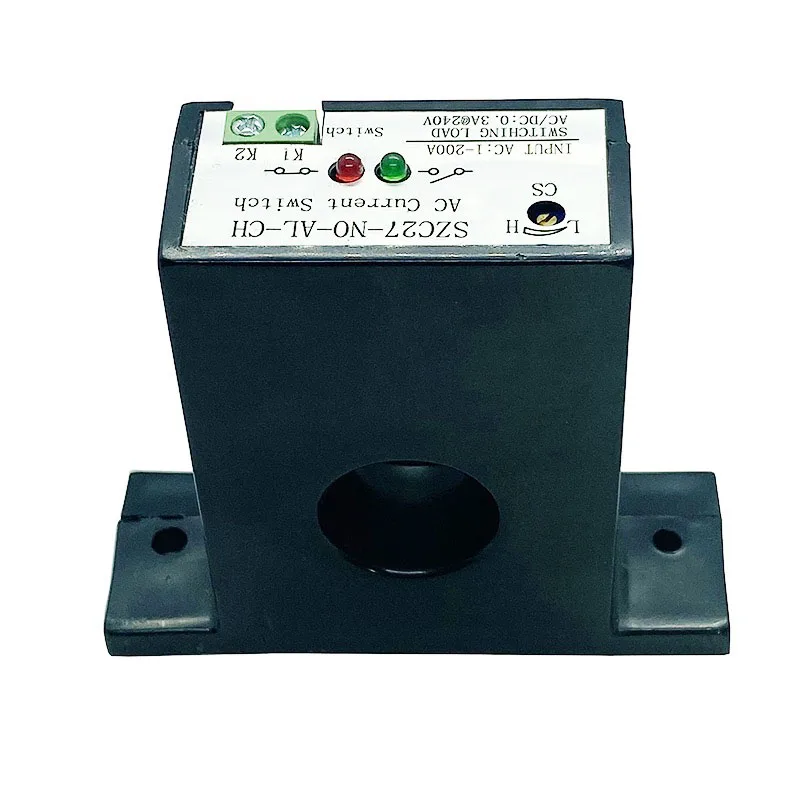 AC current induction switch 0-200A self -power  alarm output PLC control normal closed/opened  current control switch SZC27