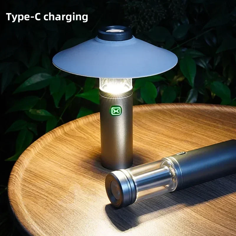 

LED Camping Lights Portable Rechargeable Outdoor Waterproof Camping Tent Lamp Multifunctional Emergency Ambient Hanging Light