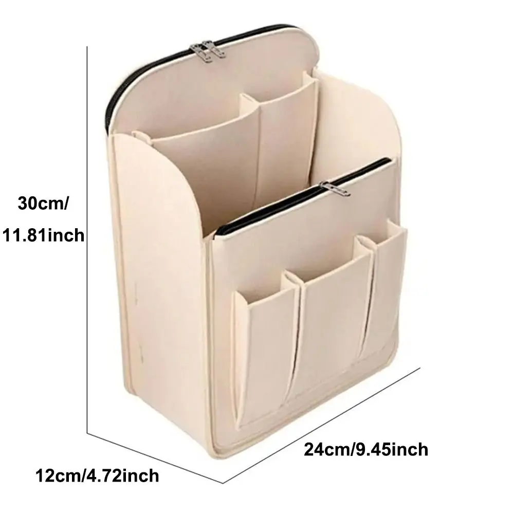 Multi-Pocket Insert Bag Organizer for Longchamp Backpack Storage Bag Felt Backpack Inner Bag Liner Bag