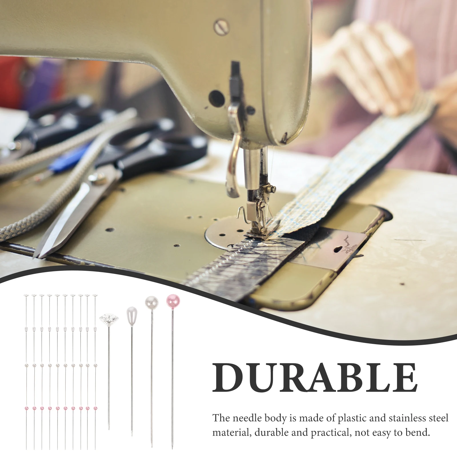 

200pcs Drop Craft Making Sewing Quilting Craft Sewing Straight Pin Jewelry Making Decorative Accessories