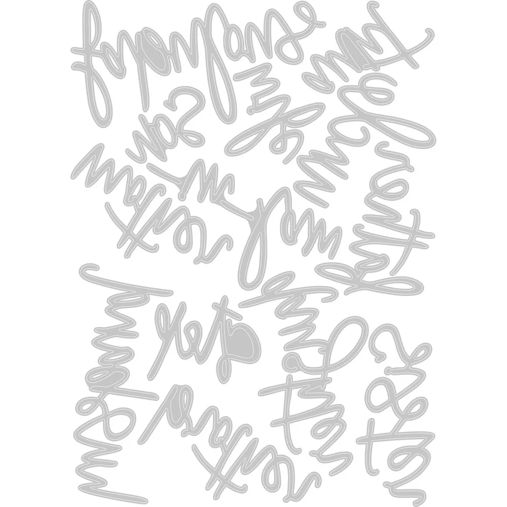 Sohn, Frau, Schritt, Vater, Schwester, Bruder, Onkel, Metall-Stanzformen, DIY-Kartenalbum, Foto, Basteln, Schablone, Scrapbooking, Neu 2023