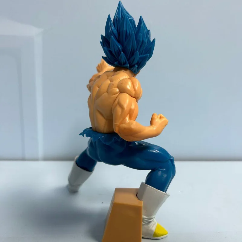 Collection de figurines d'action Dragon Ball Anime, Vegeta bleu, Super Saisuperb Statue, PVC, modèle fait main, cadeau d'anniversaire, jouet de décoration, 19cm, Gk