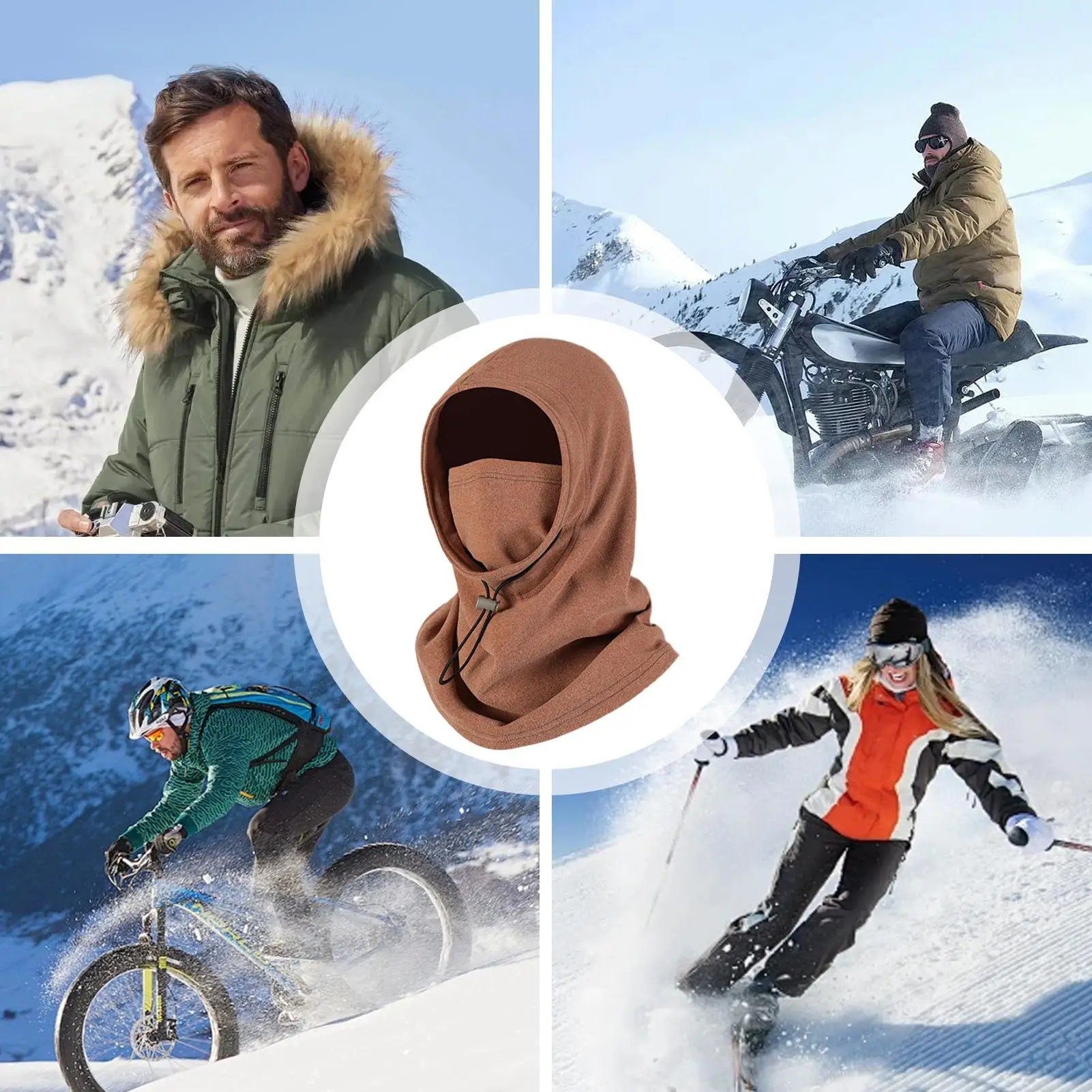 

Зимняя велосипедная маска, теплый чехол для шеи, уличная маска для лица для женщин и мужчин, катание на лыжах на открытом воздухе, прогулка, кемпинг