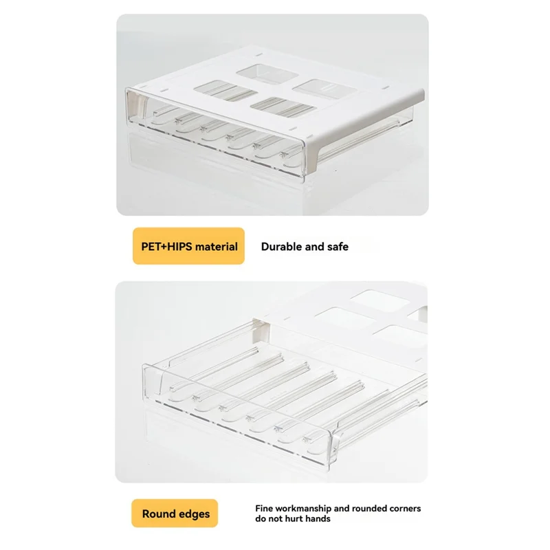 AA80-Coffee Pod Capsule Organizer Fornespresso Pods حامل 30-سعة منظم درج شفاف وخزانة حامل