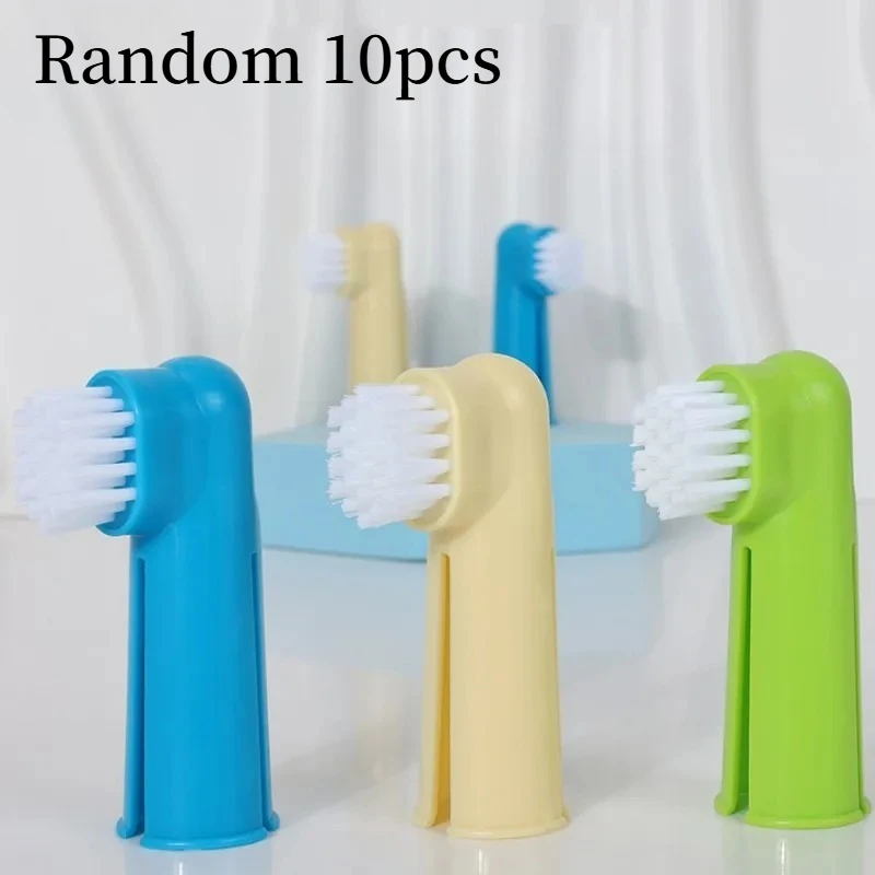 Zufälliges 10er-Set Hundezahnbürsten, Haustierzahnbürste, Hundezahnreinigung, Fingerzahnbürsten für Hunde, Mundpflege, Katzenzahnbürste, Haustierpflege-Set – Detail 6