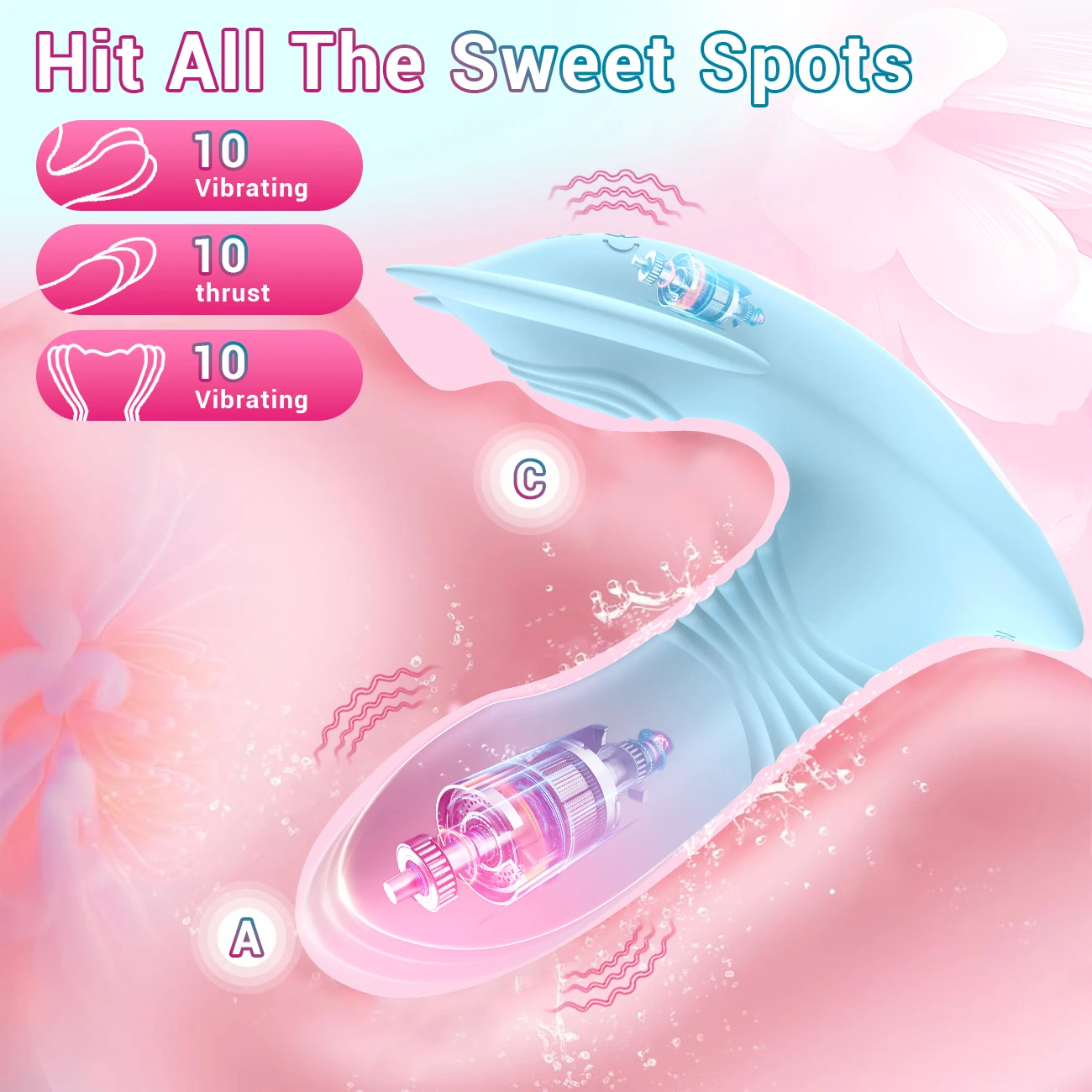 Telescopic Wearable Vibrator App Remote Control Vibrating Panties Thrust Prostate Dildo Adult Sex Machine Toys For Women Couples - view 2