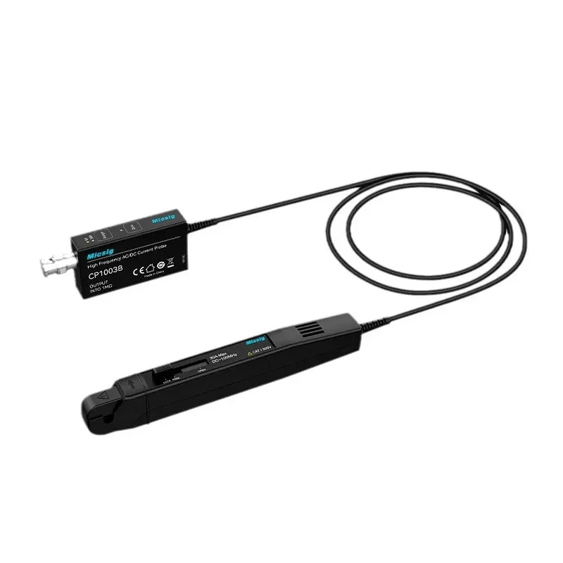 جديد Micsig CP1003B 100MHz 5A/30A ثنائي المدى عالي التردد التيار المتناوب/تيار مستمر التحقيق الحالي مع موصل BNC لراسم الذبذبات