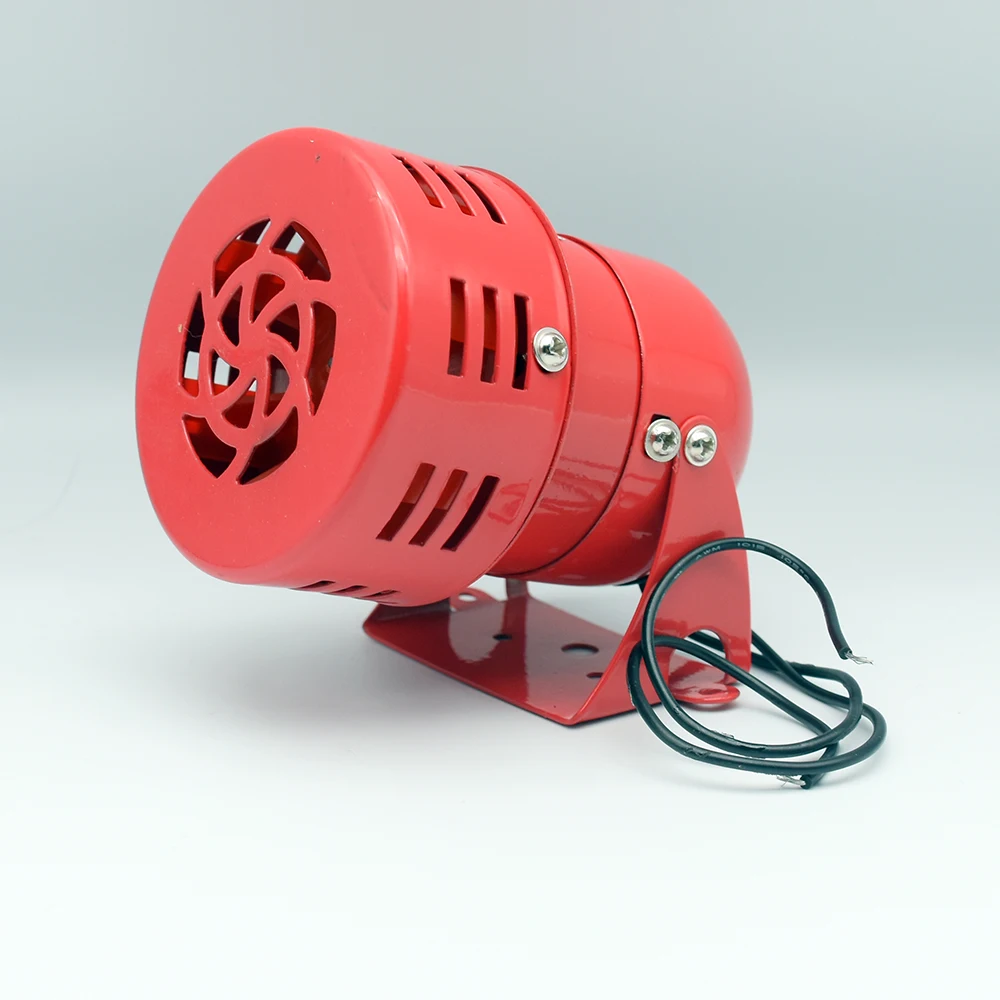 12VDC/24VDC/220VAC/110V AC Red Mini Metal Motor Siren Industrial Alarm Sound electrical guard against theft MS-190