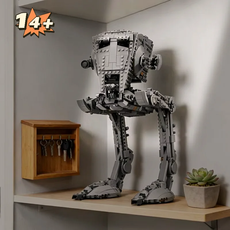 

1513 деталей UCS AT-ST, конструктор 75417, серия Galaxy, модель для самостоятельной сборки, игрушки для детей, подарки на день рождения и Рождество для мальчиков
