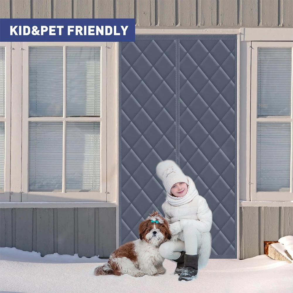Winter door curtains arecold and windproof while autumn thick cotton insulation partition curtains are suitable for home bedroom