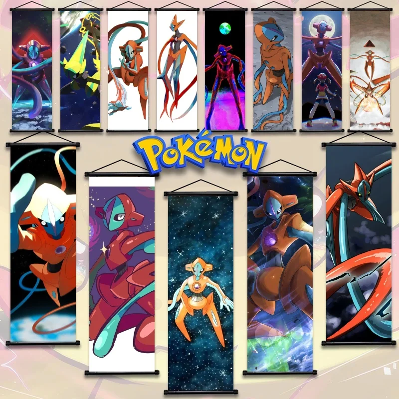 Wykwintne dekoracje z dekoderem Deoxys, wysoka jakość, odkrywają tajemnicę transformacji pokémonów z innych planiet, do dekoracji pokoju z pokémonami.