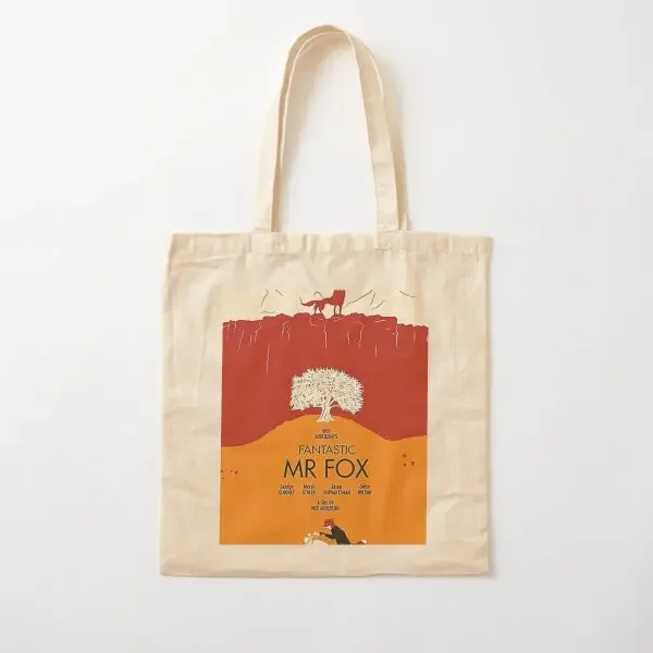 

Fantastic Mr Fox Cotton Canvas Bag Shoulder Bag Handbag Shopper Ladies Printed Designer Fashion Foldable Women Reusable Unisex