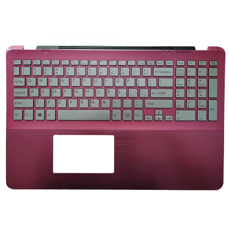 NWE US laptop Keyboard for SONY Vaio SVF15A SVF15A1C5E US keyboard with pink palmrest cover 5JGD6PHN090