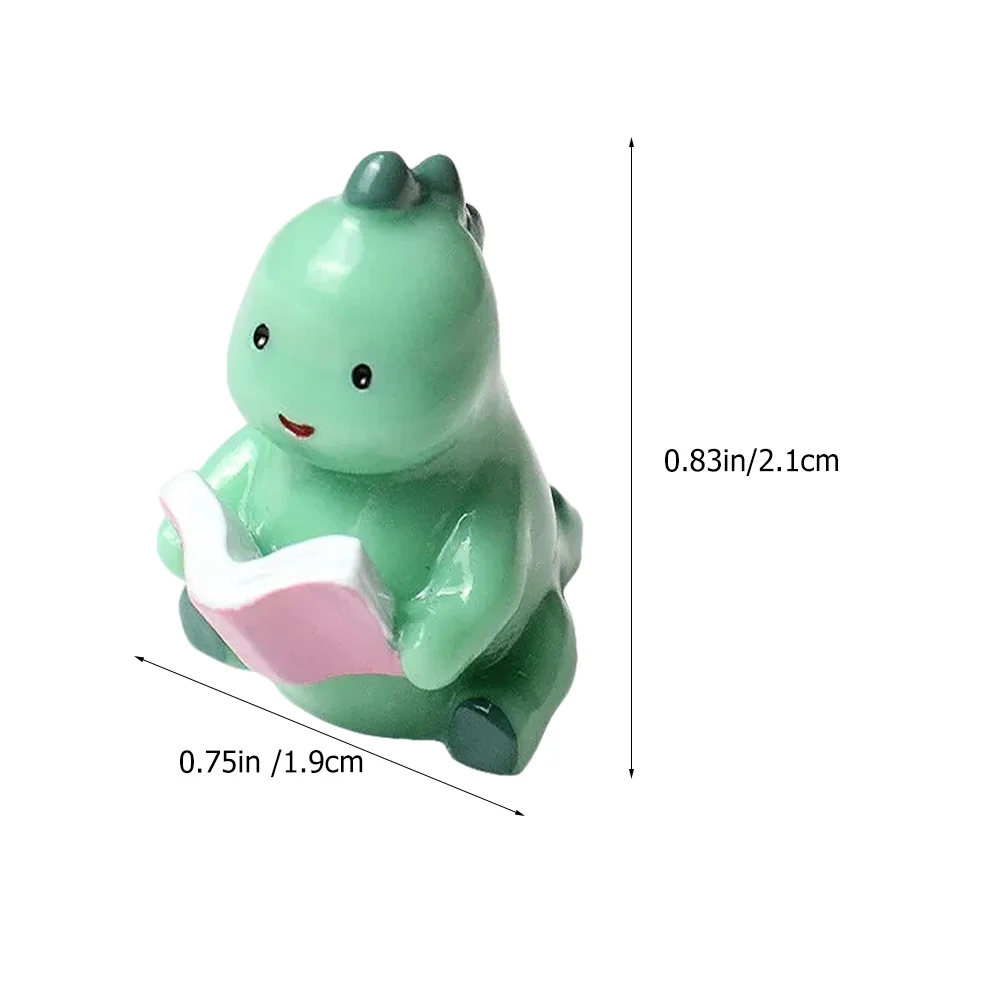 

Ibasenice Mini Dinosaur Figure Toy Miniature Animals Figurines Fairy Gardens Statues Sculpture Diy Bonsai Pot Scene Micro