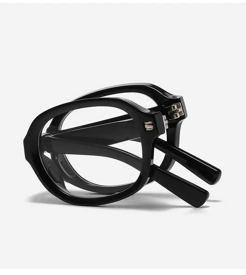 Faltbare Presbyopie-Brille, mehrere Brennweite + farbwechselnde Brillengläser, tragbare und minimalistische Lesebrille mit zwei Entfernungen – Detail 5