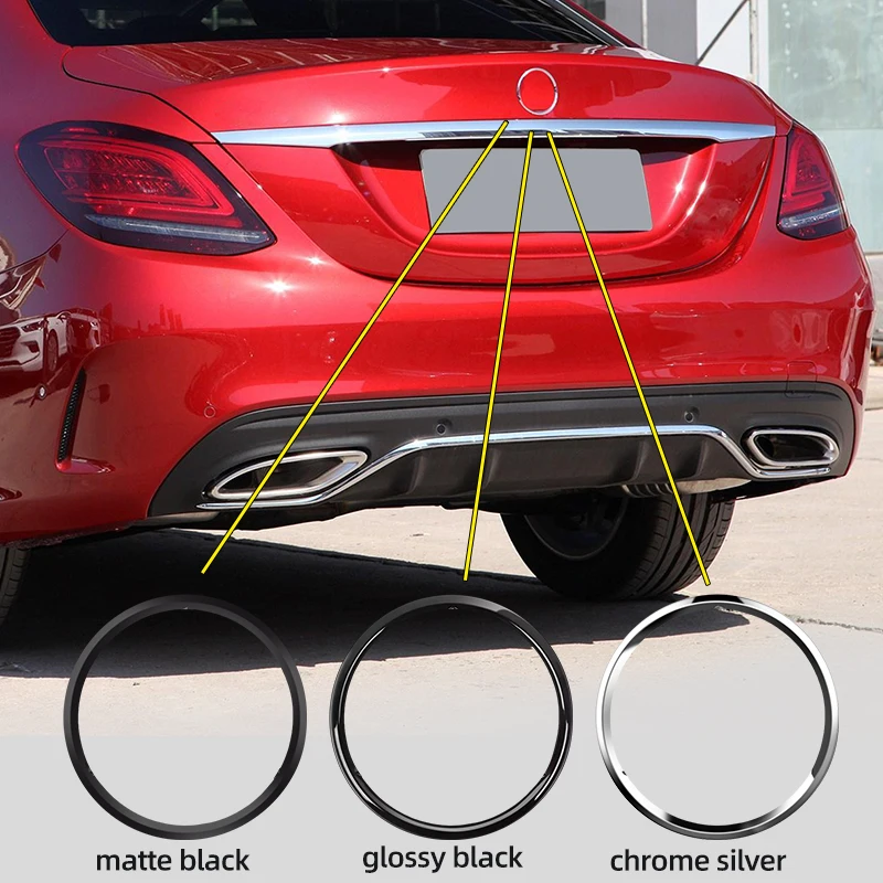 

ABS Car trunk Star Logo Emblem Badge for benz A C E CLA GLC Class 3 Pins with Original Arc W212 W222 W221 W176 W204 W205 W213