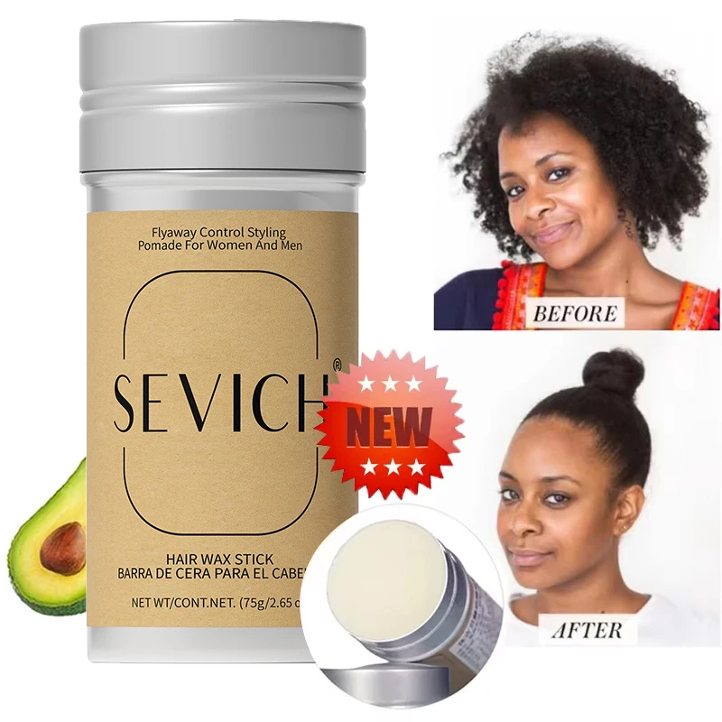 Professionelles Stylingwachs für Frauen, Anti-Frizz-Pomade, glättendes gebrochenes Haar, Schlamm, unordentliche Haare, Kontrollwachsstange für natürliche Perücken