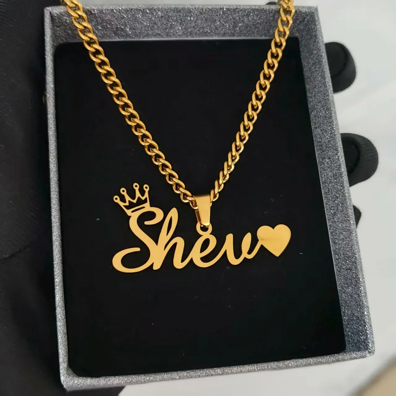 DHQH nuevo collar con nombre personalizado/personalizado colgante de letra personalizada/collar regalo del Día de San Valentín envío no incluido