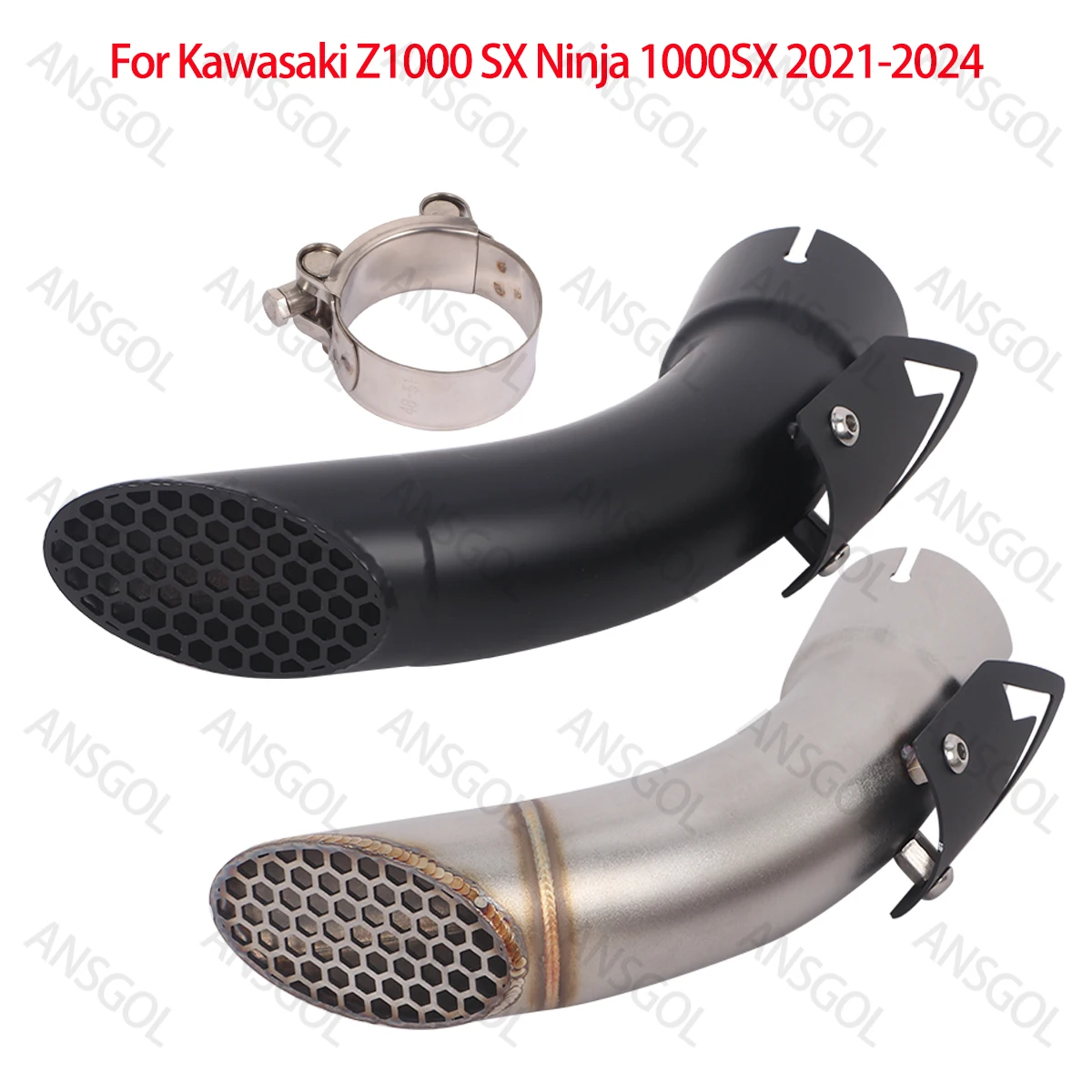 

Z1000SX Exhaust Pipe Slip on for Kawasaki Z1000 SX Ninja 1000SX 2021-2024 Escape Modified Muffler Pipe