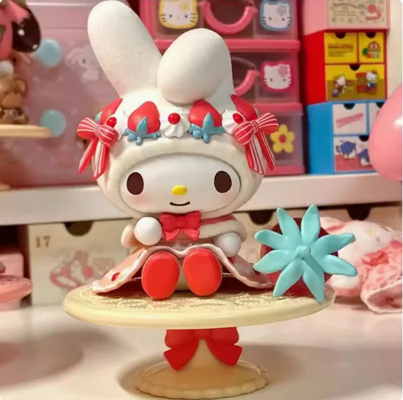 Miniso Blind Box My Melody Afternoon Tea Series Mysterieuze Ornamenten Mode Actiefiguren Leuke Model Poppen Trendy Speelgoed Cadeau