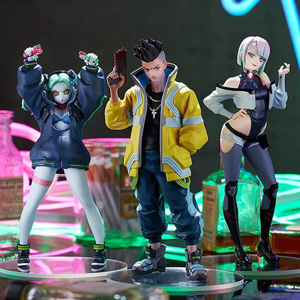 Cyberpunk Edgerunners Rebecca Figure David Aciton Figure Lucy Standing Model Toy Birthday Gift Collection Desk Decoration Gift