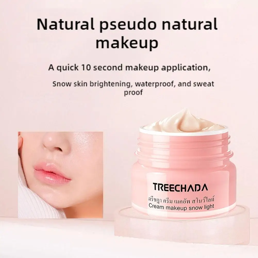 50g Creme Facial TR Foundation Corretivo Iluminando Suavizar Nude ﻿   Maquiagem Branqueadora Maquiagem Original Hidratante U4S4