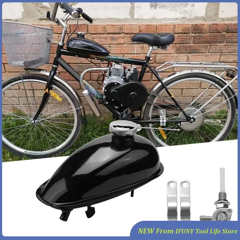 

2л моторизованный топливный бак для велосипеда, подходит для 49Cc 50Cc 60Cc 66Cc 80Cc двигателя моторизованный велосипедный топливный бензобак для мотоцикла новый