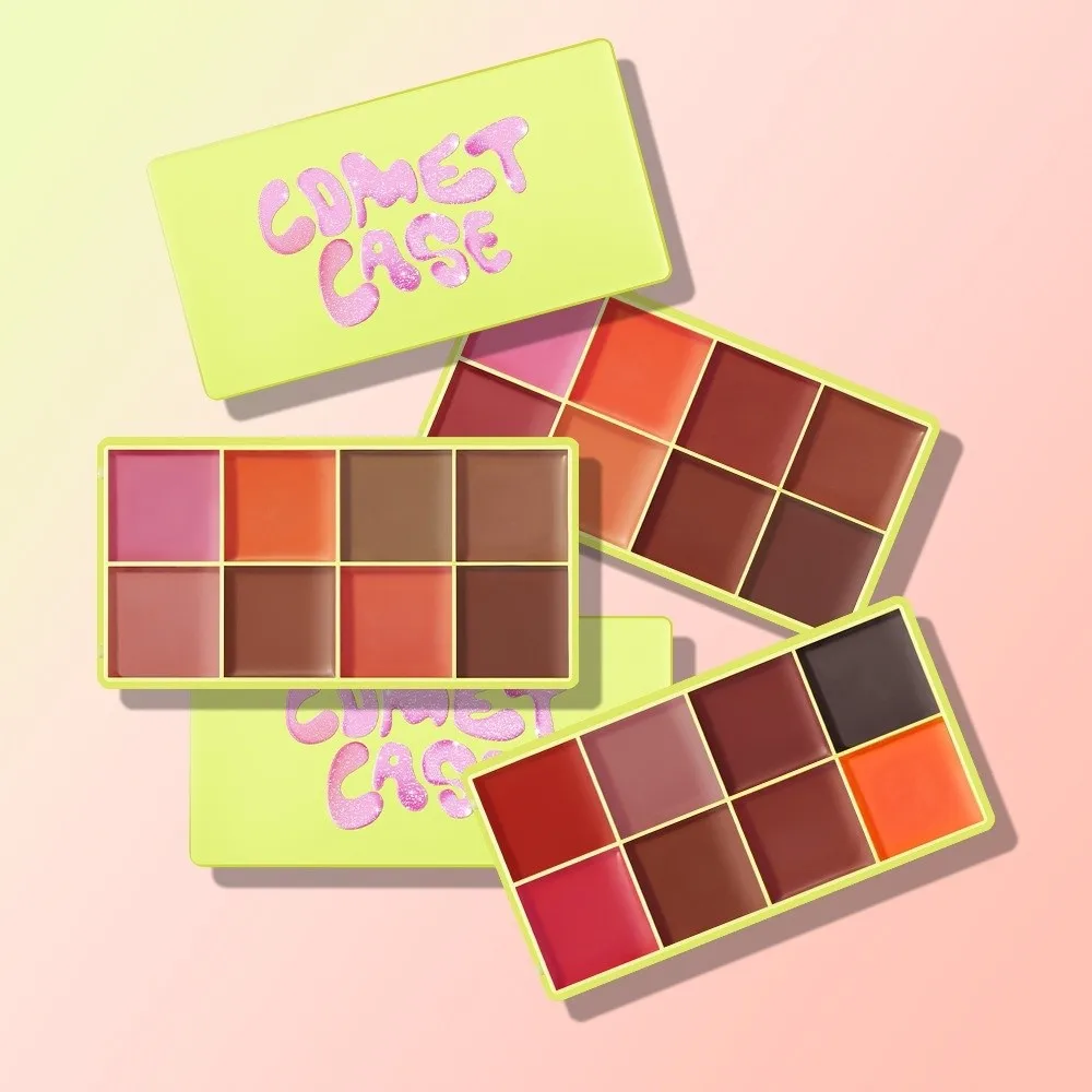 8 Colors Eyebrow Cream Blush Highlighter Palette Long Lasting Waterproof Matte Shimmer Palette Smooth Texture Shadow Tones