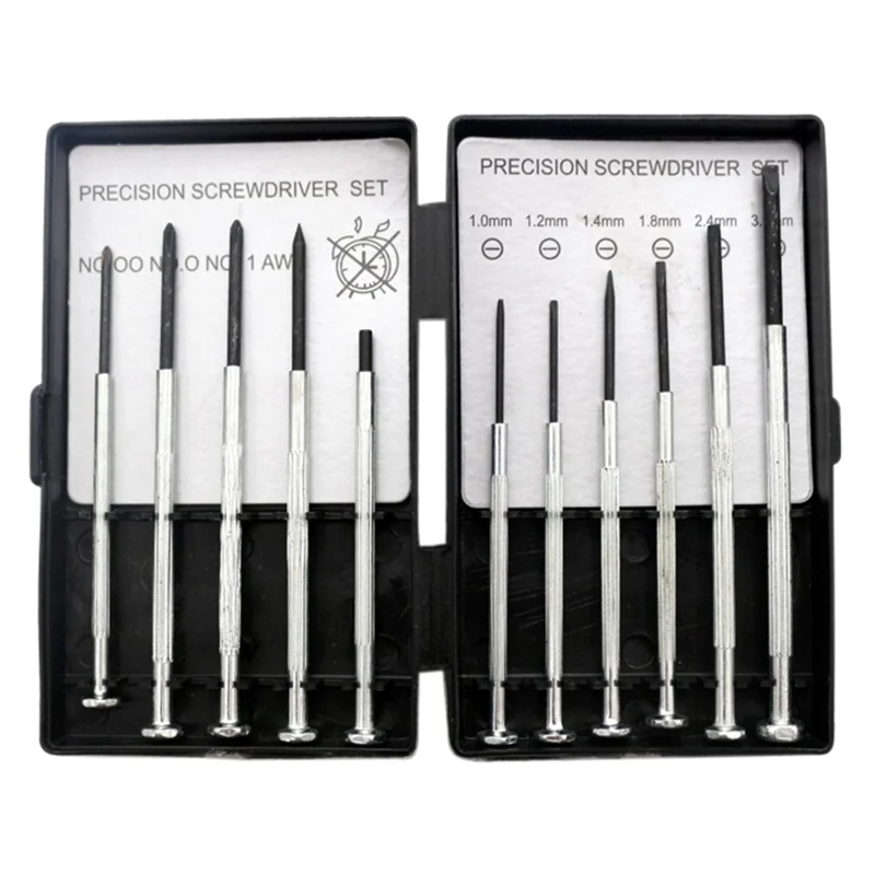 11Pcs Precision Mechanical Screwdriver Sets are Suitable for Electronic Products, Clock Tools, Model Making and Glasses.AB32