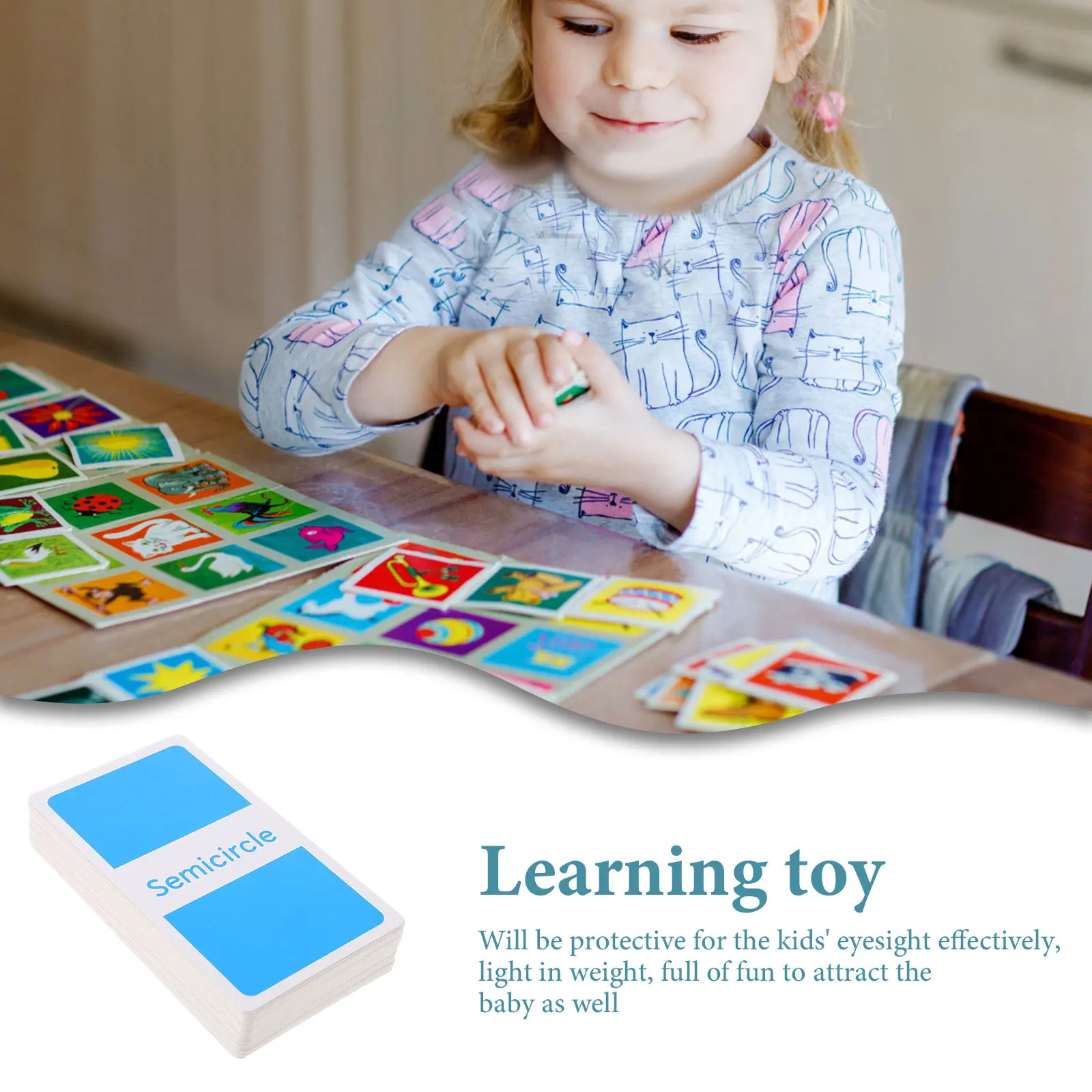 

1Set English Alphabet Number Cognition Cards Thick Durable Flash Cards Cognitive Learning Early Childhood Education Gift