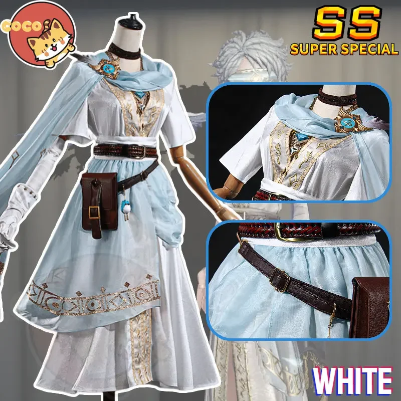 Game Identity V White eer Cosplay Costume Truth Prophet White uit Fancy Party Outfits Halloween Uniforms Custom Made