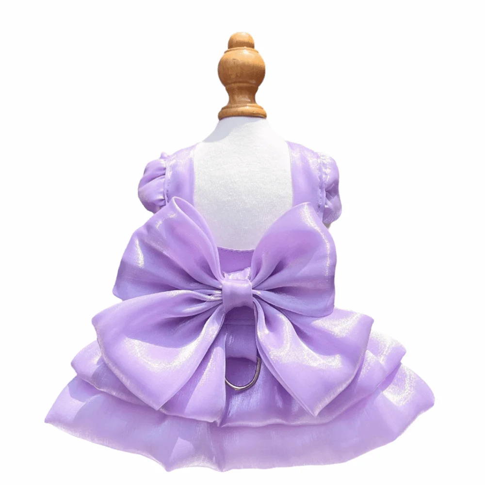 

Gift Creative Pet Dog Clothes Bow Lovely Puppy Dresses Soft Adjustable Pet Bowknot Skirt Dress Up Accessories