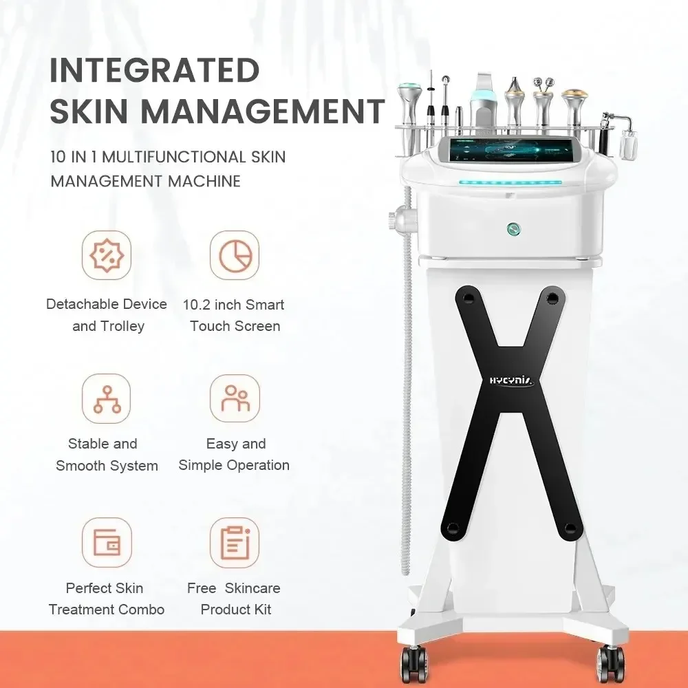 9 In 1 Hydro Professional Machine Aqua Facial Device New Beauty Health Korea Solution Aquaskin Smart Multifunction Oxygen Jet