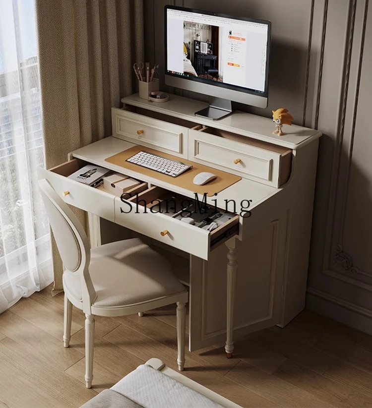 

CL Cream Style Desktop Computer Desk Bedroom Home Study Office Desk Workbench