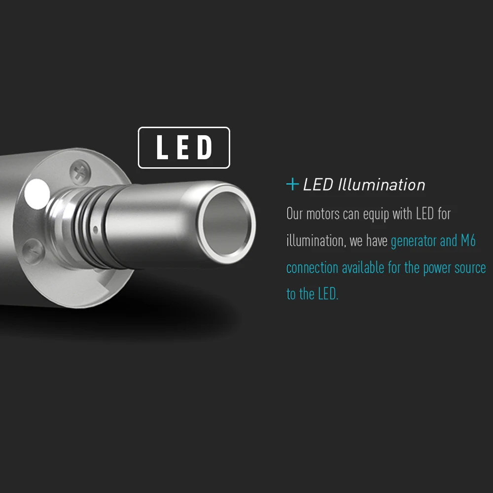 Luft motor Dental Gegenwinkel Niedriggeschwindigkeits-Handstück Mikro-Strom generator E-Typ LED-Beleuchtung 2/Loch interner Wassers pray