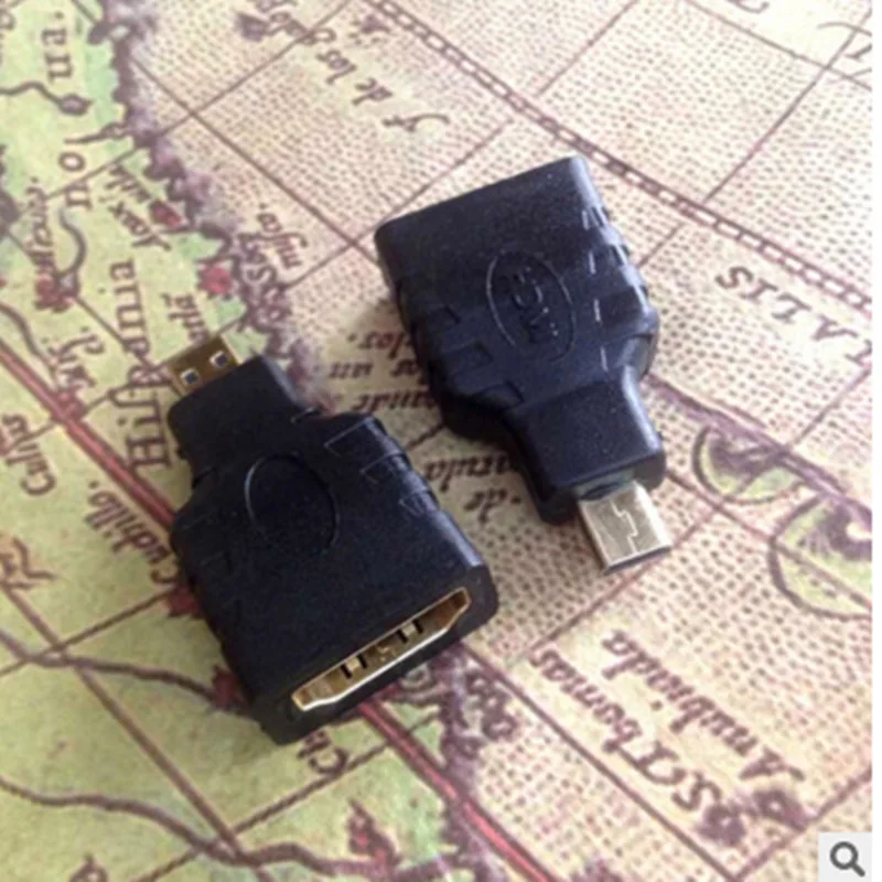 Cabeça HDMI Micro para HDMI Conector Fêmea, Cabeça de Conversão HDMI Grande para Pequena, Plug HDMI, Acessórios Eletrônicos e Suprimentos, 10PCs