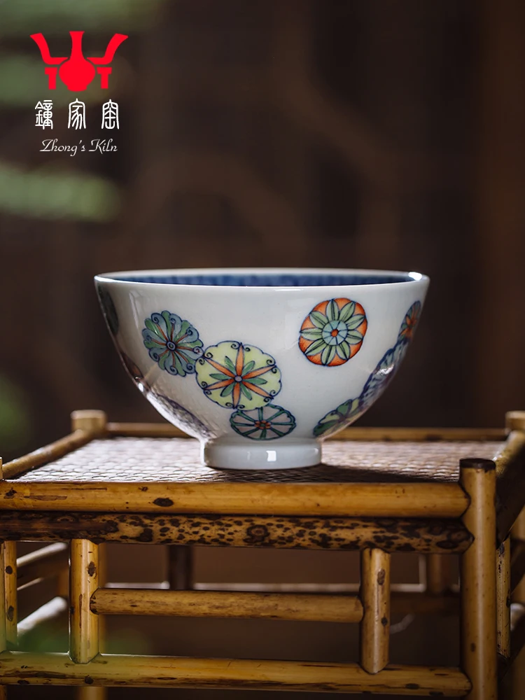 

Zhongjiayao Blue And White Colorful Jingdezhen Ceramic Tasting Cup Kung Fu Tea Set Te Personalized Small