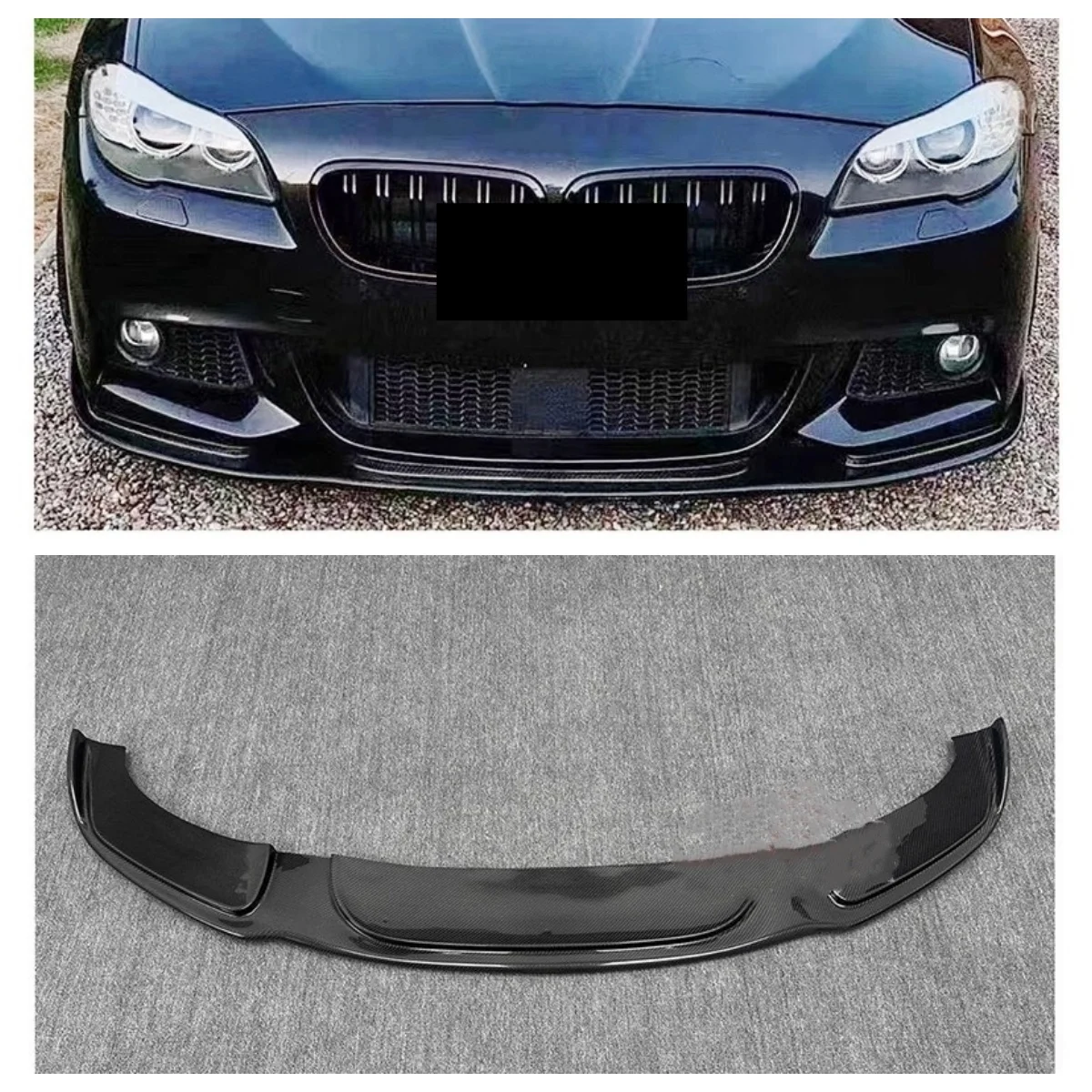 

Carbon Fiber Front Lip for BMW 5 Series F10 F18 11-17 Modified Sport style Front shovel Surround Car Accessories