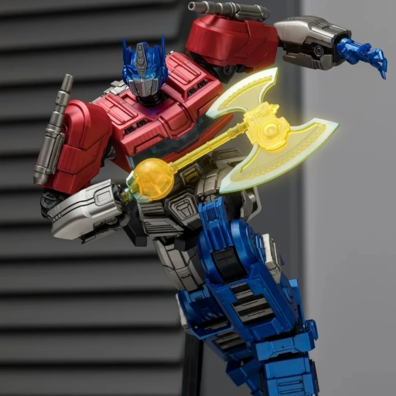 In Voorraad Originele Blokees Een Optimus Prime Megatron Soundwave Orion Pax Action Edition Monteren Beweegbare Model Speelgoed Verjaardagscadeau