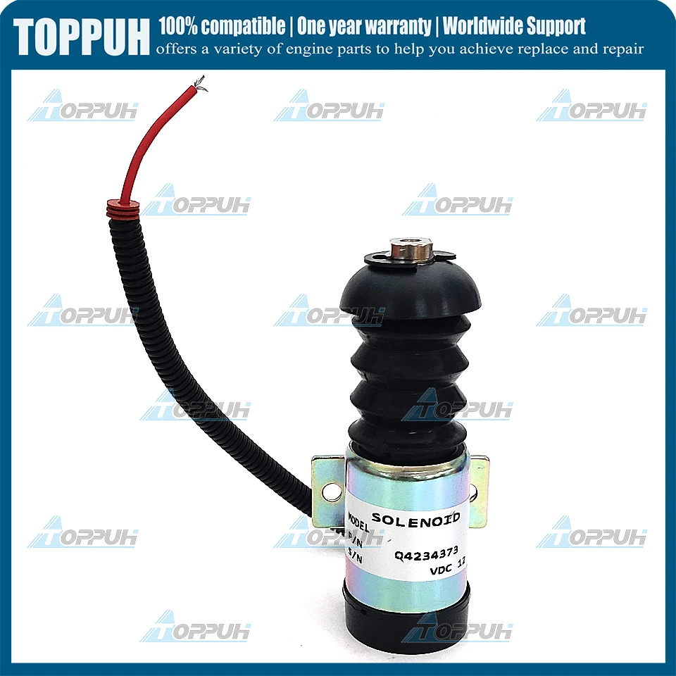 0423 4373 12V Shutoff Fuel Solenoid Valve 35DZS1E2 For Deutz 914 Engine 04234373 0423-4373 0423 4373