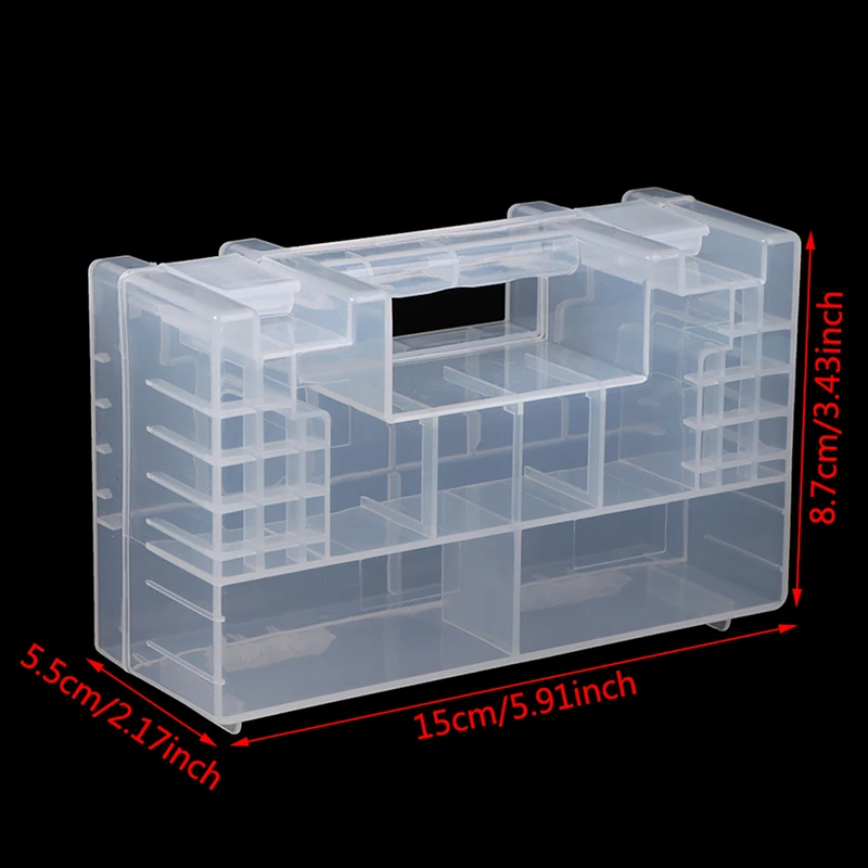 Plastic Battery Box Storage Case Holder Organizer for AA AAA C D 9V Batteries