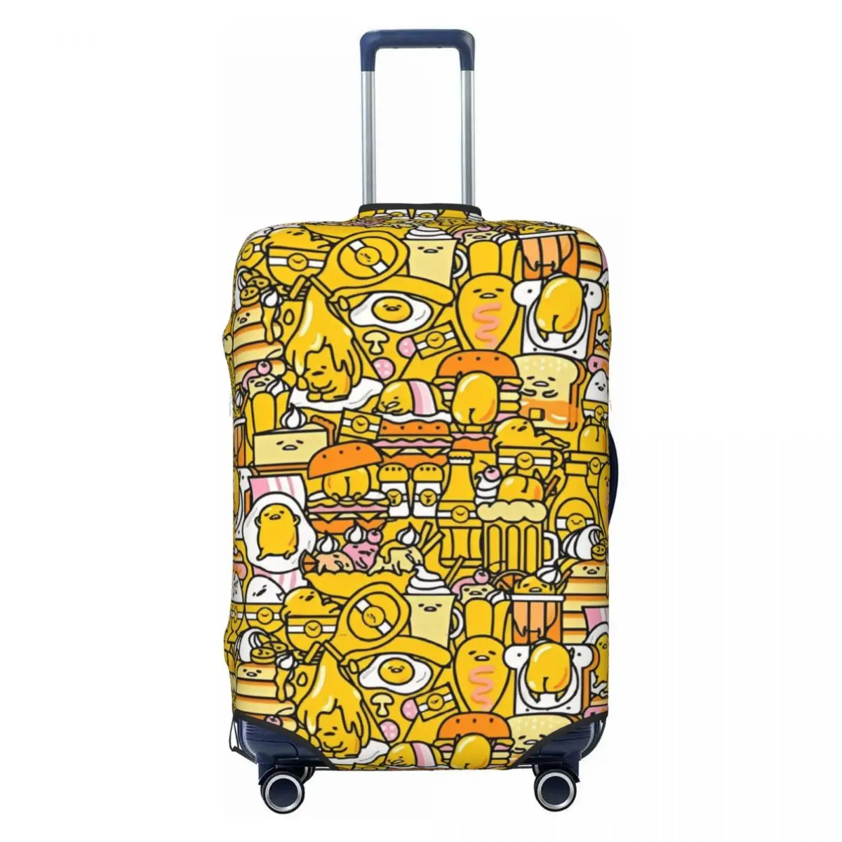 

Дорожный чехол для багажа Gudetama с мультяшными яйцами, высококачественная защита для чемодана, моющиеся чехлы для багажа, подходит для багажа 18-32 дюймов