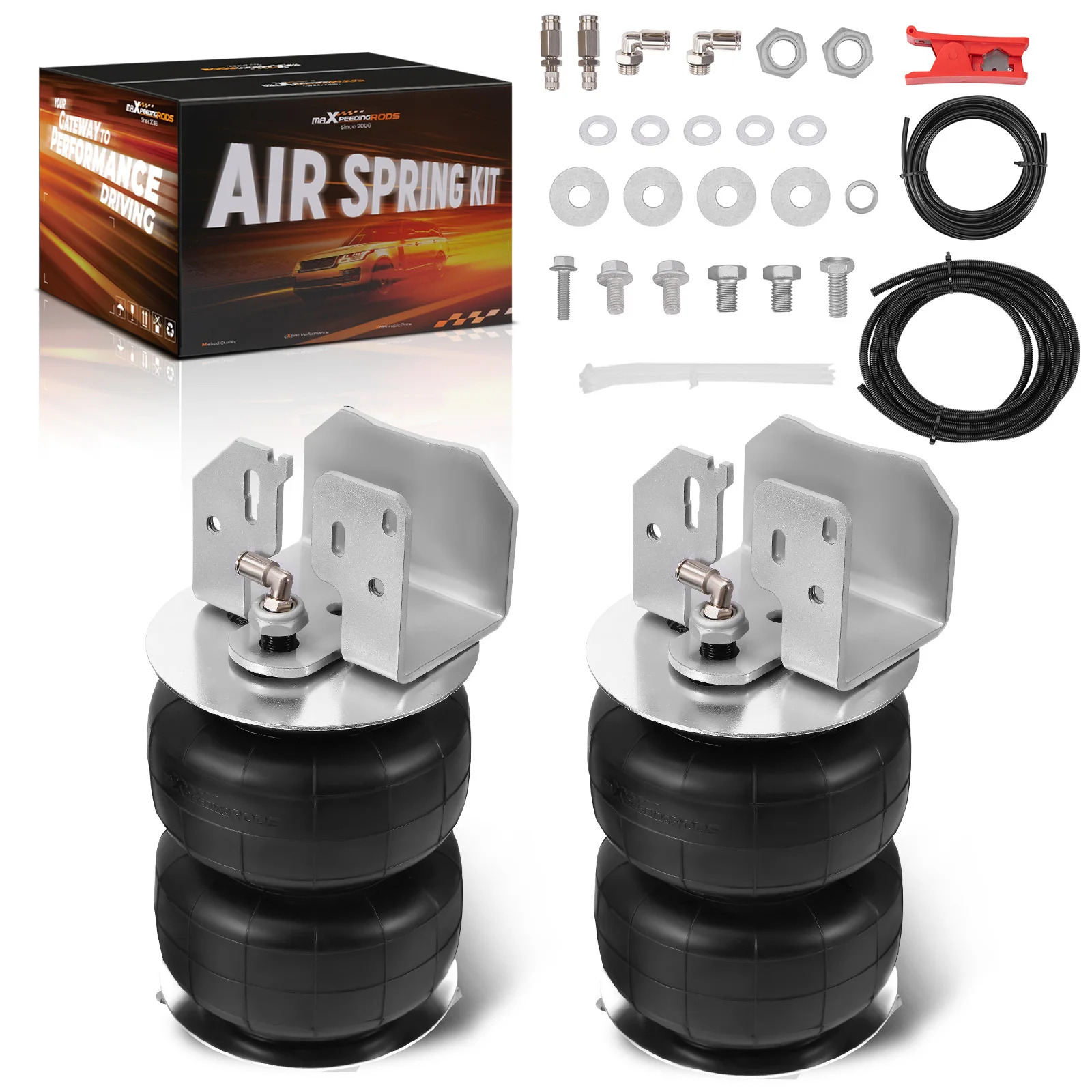 New MaXpeedingrods Rear Air Suspension Spring Bag Kit For Holden Colorado RG & Isuzu D-Max 2012-2020 5000 LBS Retrofit/Upgrade