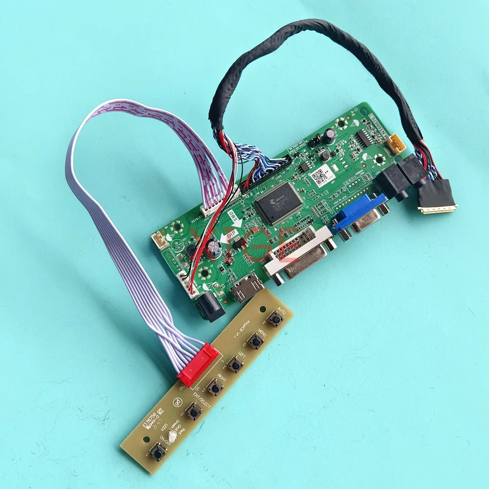 

Для B140XTN02.3 B140XTN03.0/3.1 плата контроллера драйвера 40-контактный LVDS HDMI-совместимый экран ноутбука 1366x768 VGA DVI 14 "комплект DIY