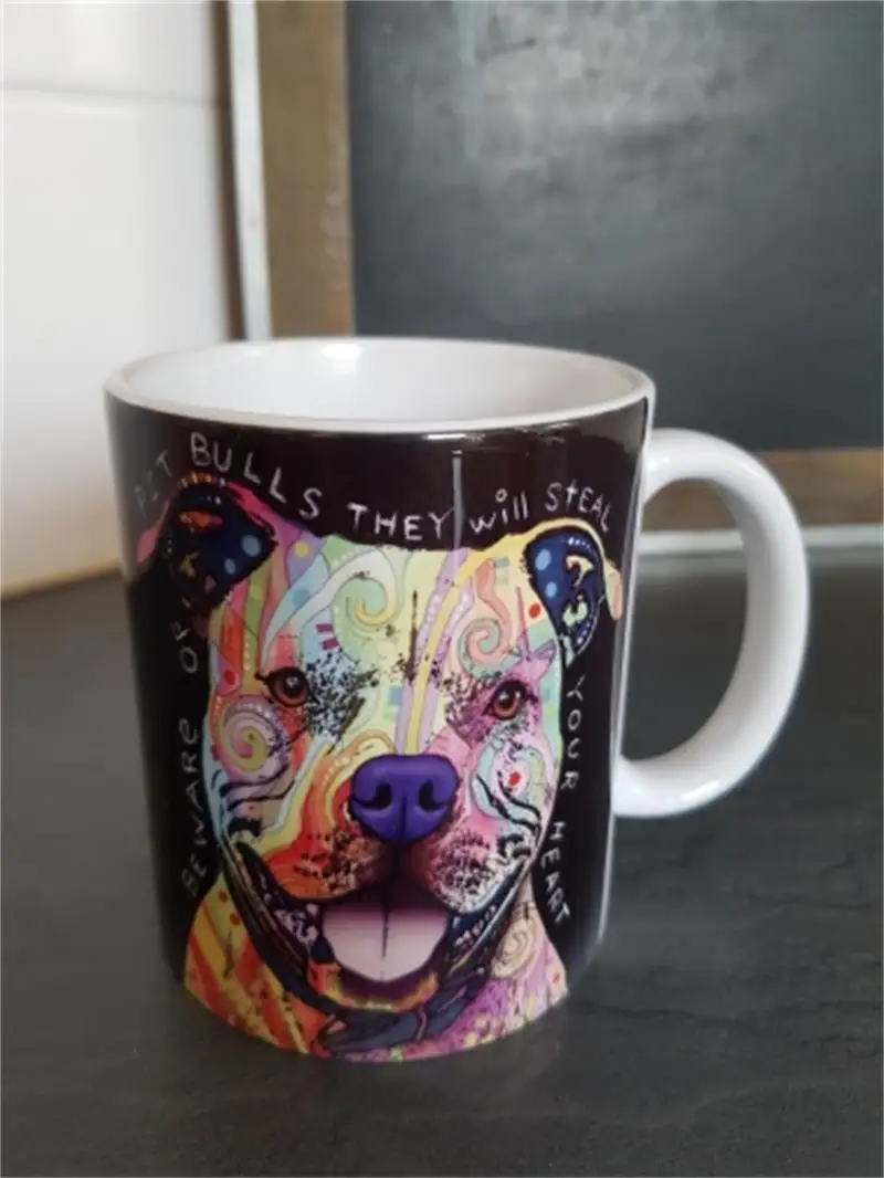 Bulldog Cups Pitbull Dog Mugs Dolphin Coffee Coffeeware Eiffel Towel Cup Tiger Drinkware Teaware Mexico Skull Tableware