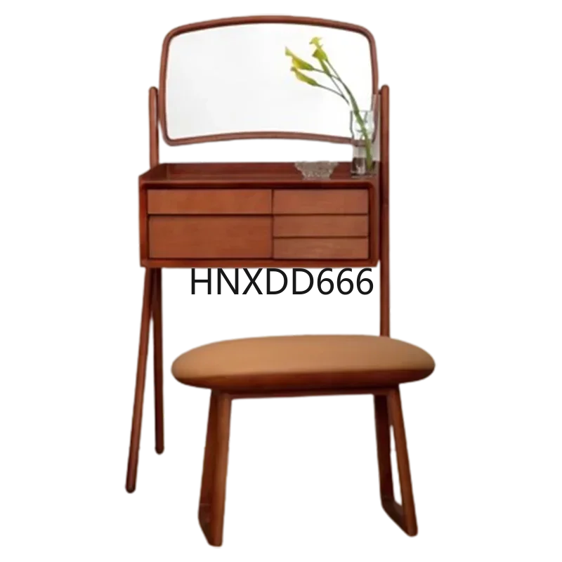 

Stool Box Glass Dresser Eithe Drawers Bedroom Hotel Makeup Storage Dressing Table Mirror Bedroom Comoda Pra Quarto Furniture