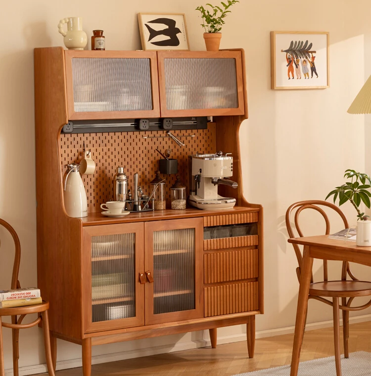 

Nordic style dining cabinet with small, fresh, simple, and multifunctional storage, tea and water cabinet