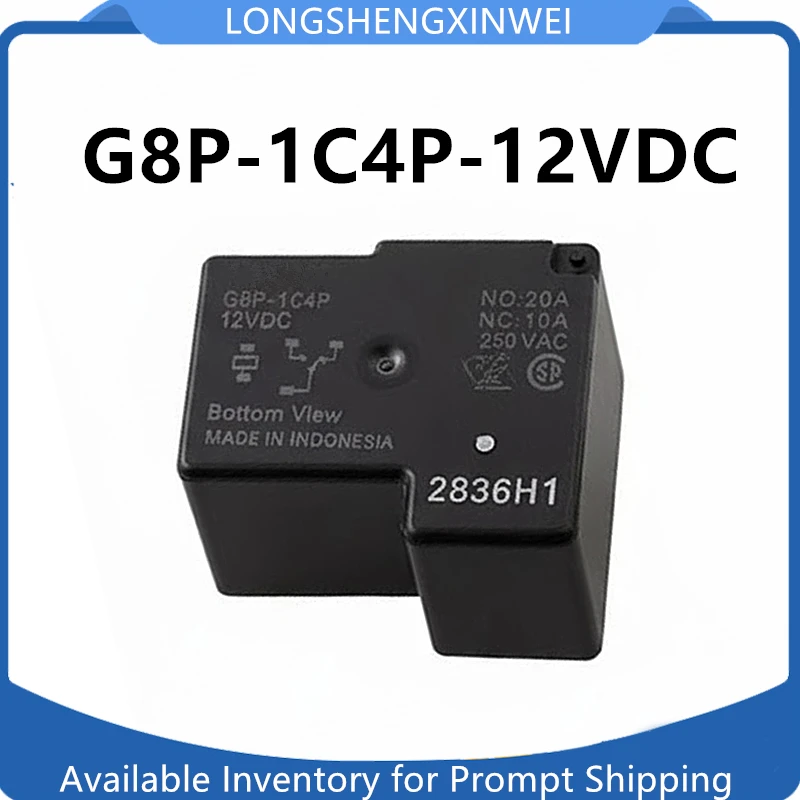 1PCS G8P-1C4P-12VDC Power Relay Set Conversion Five Pin Original 20A250V DC12V Brand New in Stock